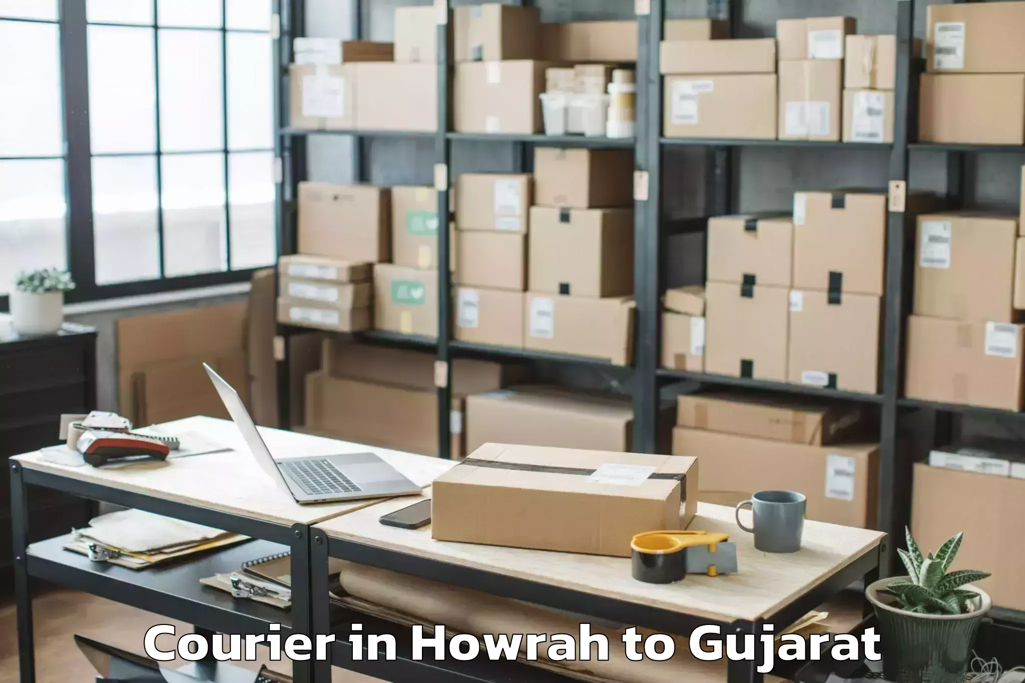 Quality Howrah to Lodhika Courier